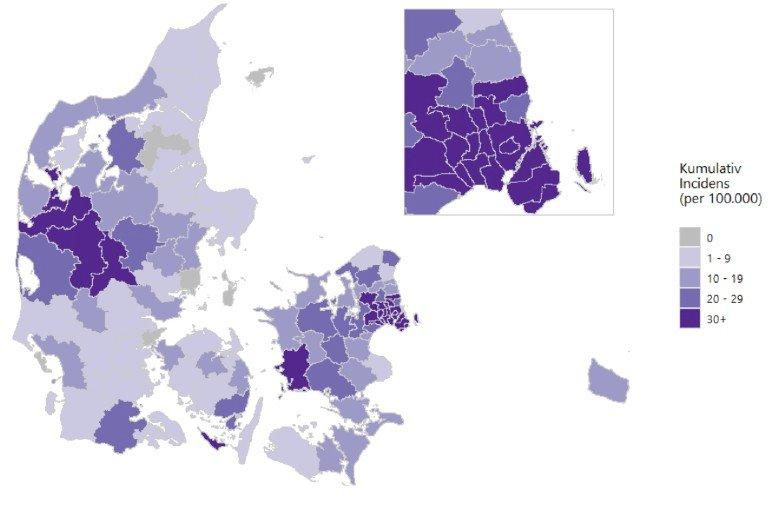 Hovedstaden og Vestjylland har flest nye corona-smittede