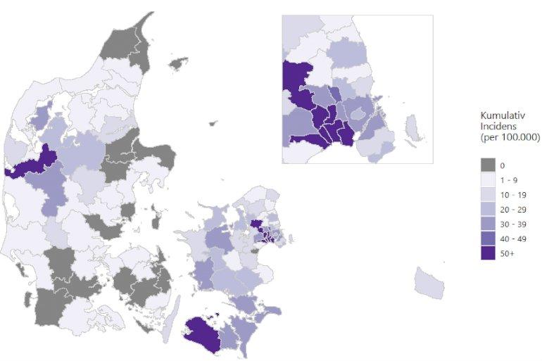 Flere fynske kommuner uden nye smittede