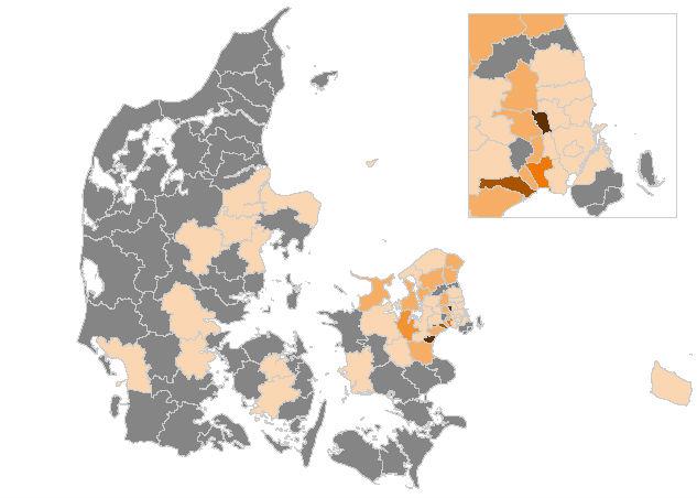 Antallet af coronaindlagte stiger med fire personer